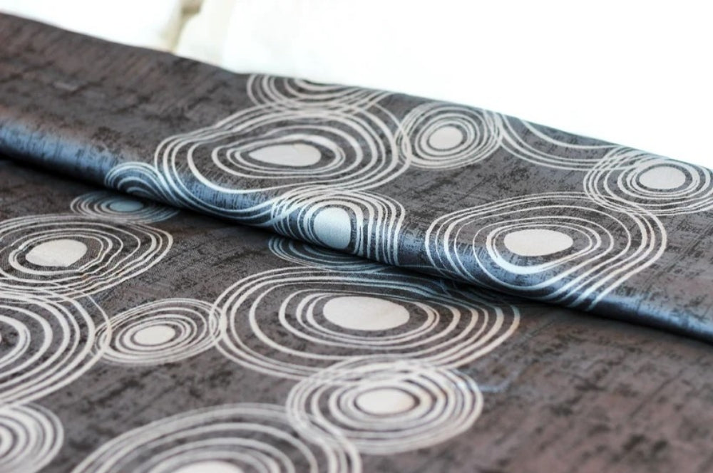 Marigold Top Sheet Curlicue – Dark Grey/Grey