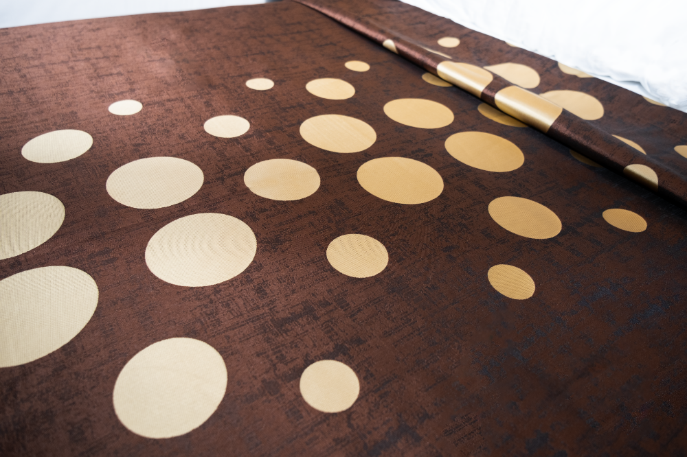 Marigold Polka Dots Top Sheet – Brown/Beige