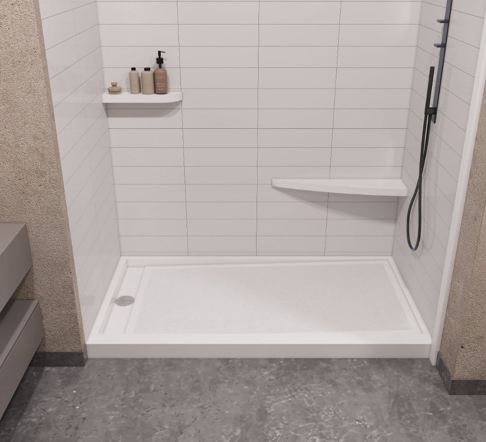 4″ Trench Drain Finish with MATTE OR GLOSSY, ANTI SLIP Shower Pans