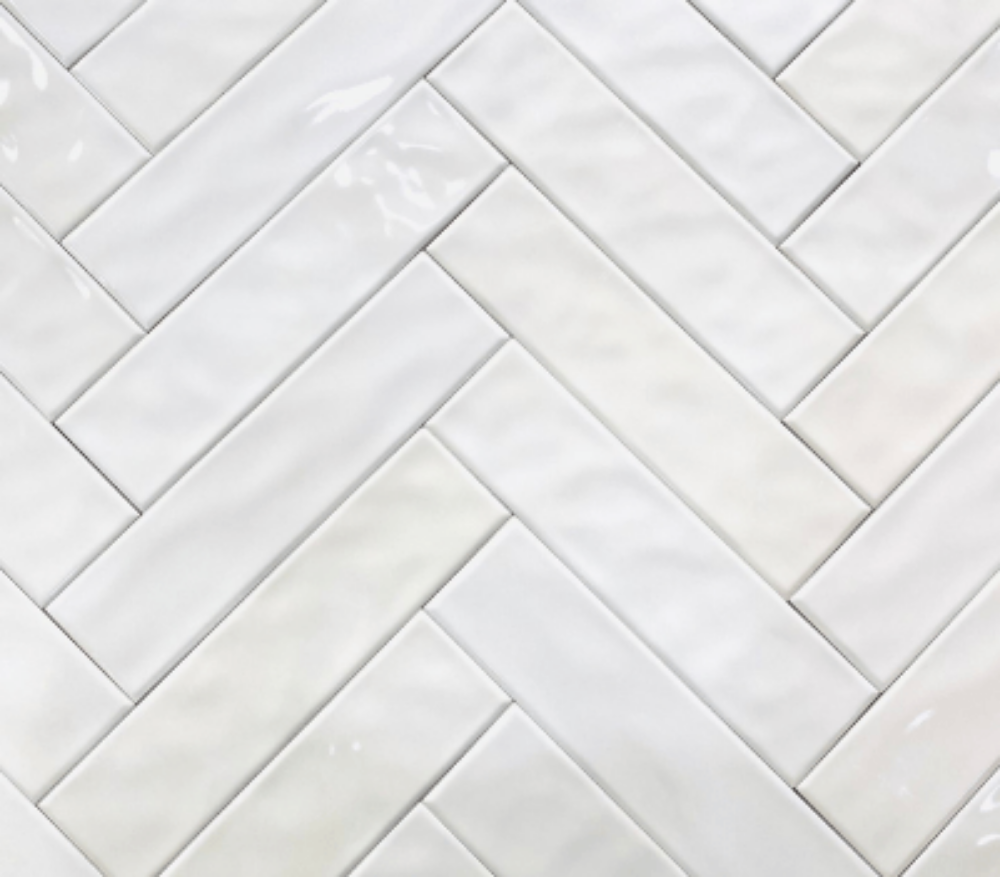 3 X 12 Herringbone GLOSSY FINISH Shower Panels