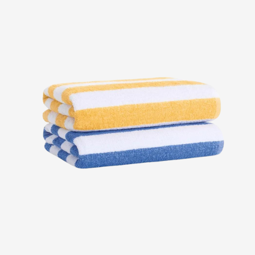 Playa Cabana Pool Towel Collection – Color Stripe, 30x70, Plush Cotton Blend, Pack of 2 DZ (24 towels)