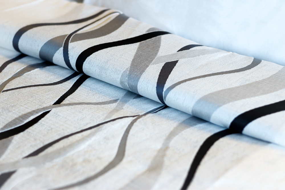 Marigold Top Sheet Ripple – White/Grey Tones