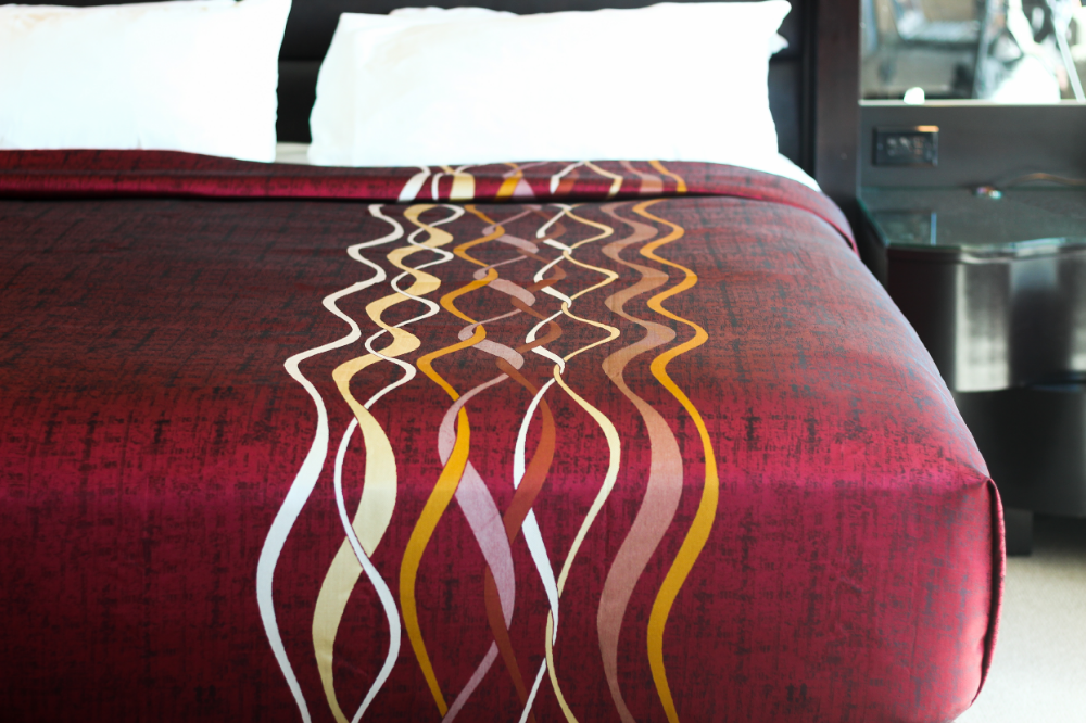 Marigold Top Sheet Ripple – Cherry Red/Gold/Beige