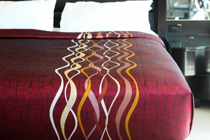 Marigold Top Sheet Ripple – Cherry Red/Gold/Beige