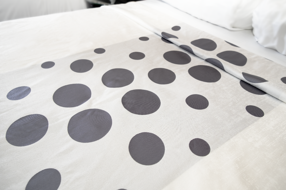 Marigold Polka Dots Top Sheet – White/Grey