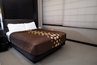 Marigold Polka Dots Top Sheet – Brown/Beige