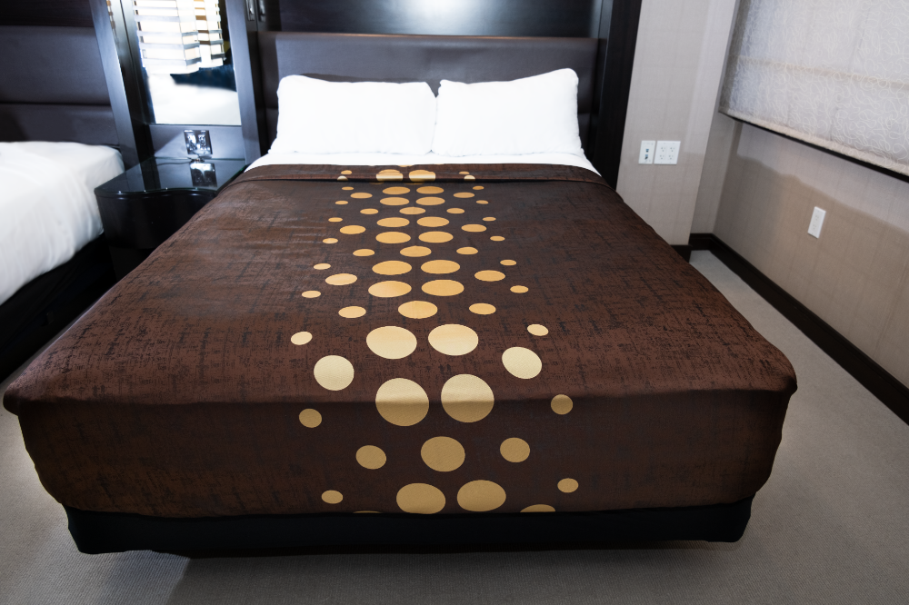 Marigold Polka Dots Top Sheet – Brown/Beige