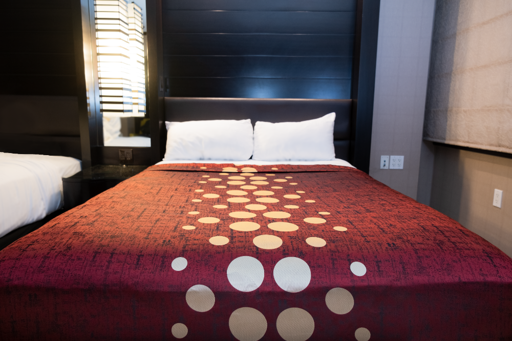 Marigold Top Sheet Polka Dots – Cherry Red/Beige