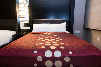 Marigold Top Sheet Polka Dots – Cherry Red/Beige