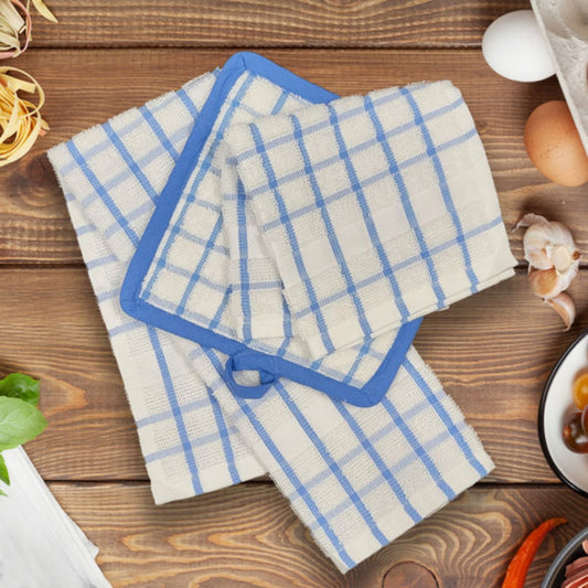 KITCHEN ENSEMBLE DISH CLOTHS 12 x 12,100% Ringspun Cotton Vat Yarn Dyed Checked CTN Pack of 24 DZ