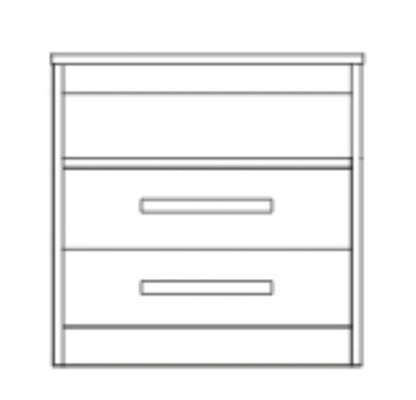 Abbot Cantilever Night Stand - 2 Drawer