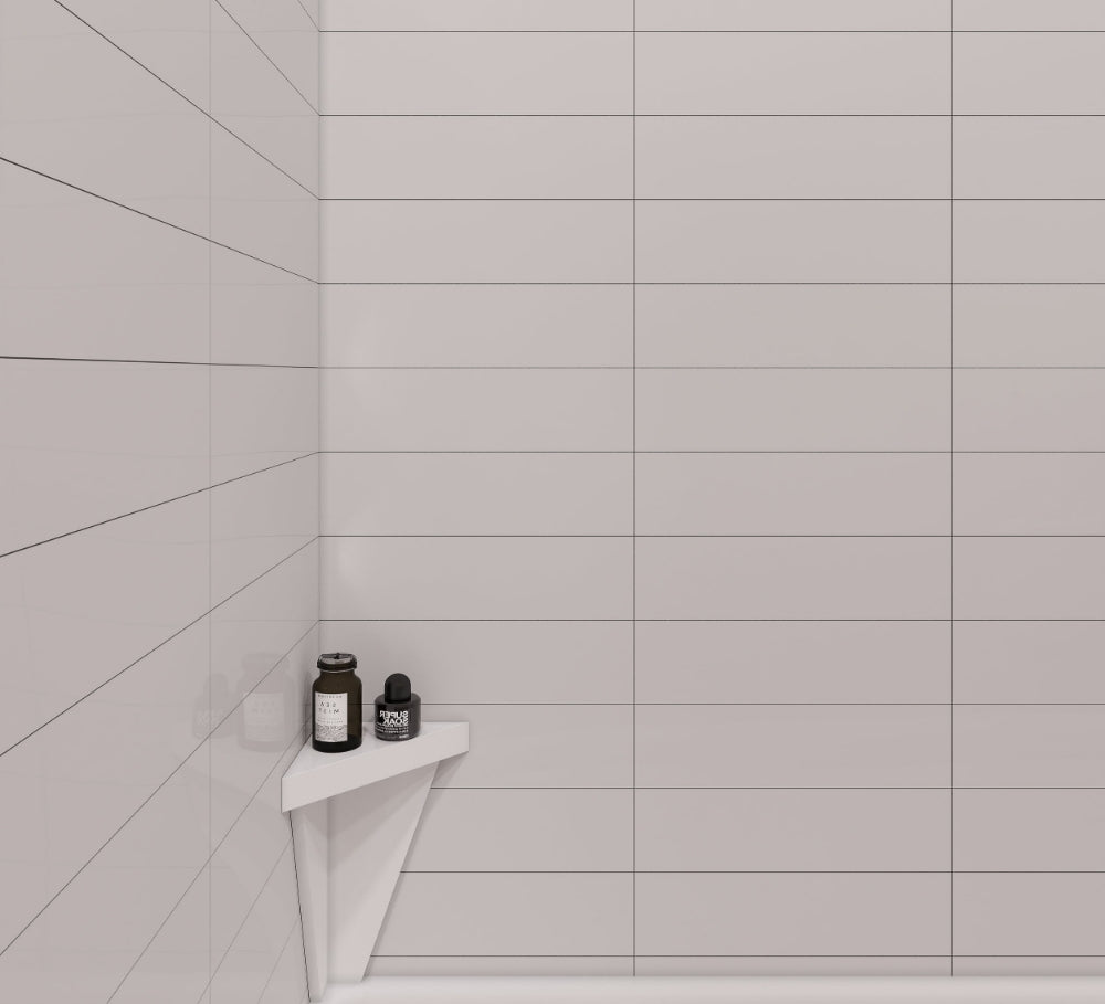 7 Corner Mount Shelf Finsh with Matte or glossy accessories