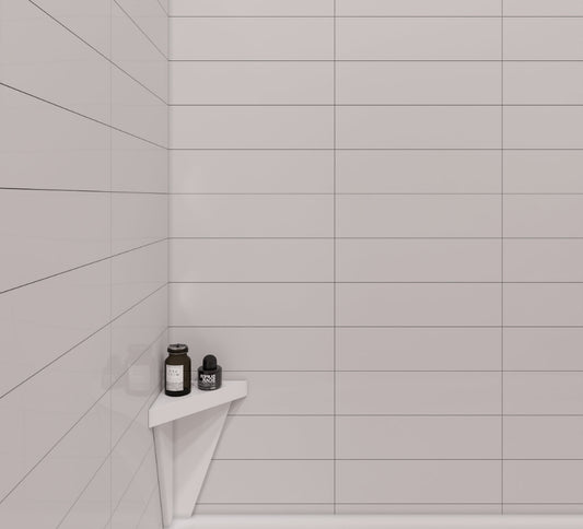 7 Corner Mount Shelf Finsh with Matte or glossy accessories