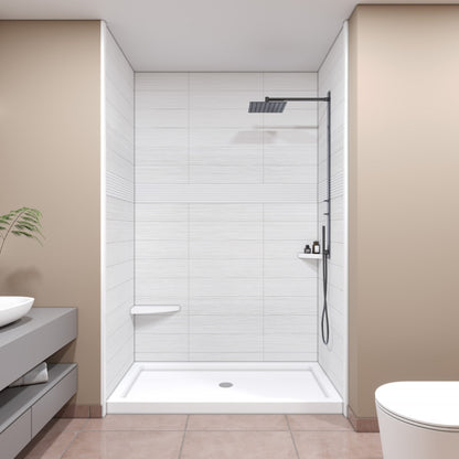 Stacked Linear Essence Textured Matte finish Shower Panels