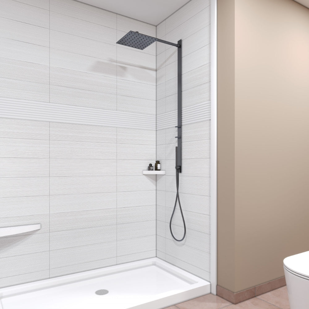 Stacked Linear Essence Textured Matte finish Shower Panels