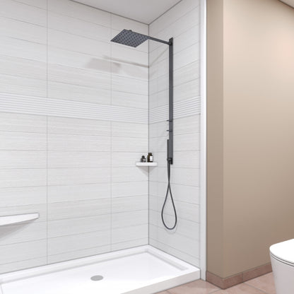 Stacked Linear Essence Textured Matte finish Shower Panels