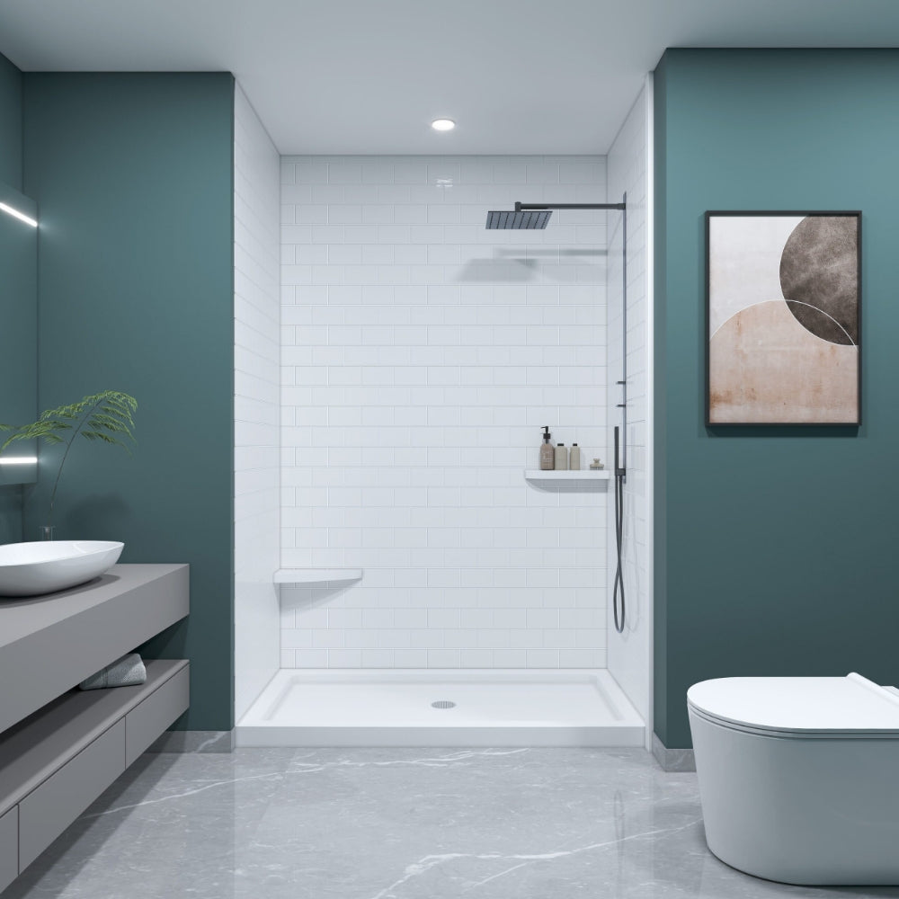 Subway 3X6 Textured Glossy finish Shower Panels