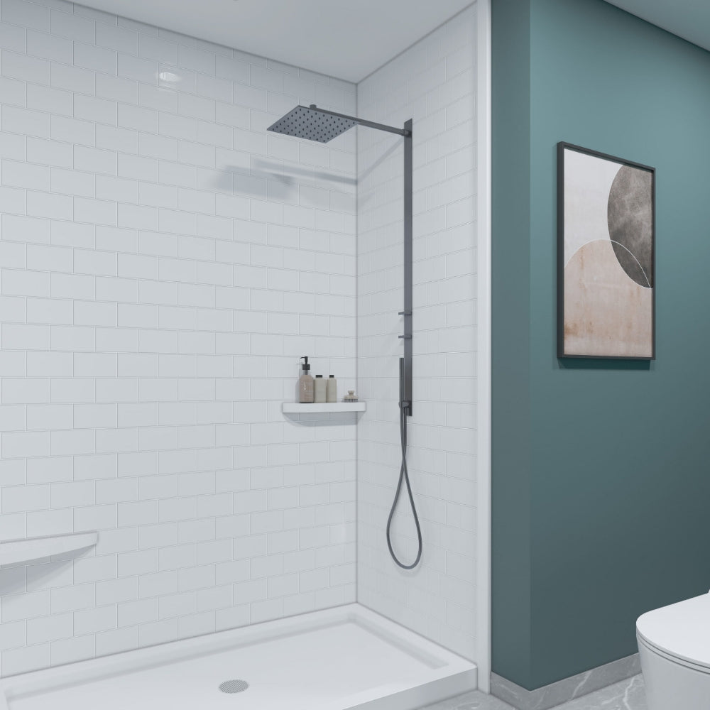 Subway 3X6 Textured Glossy finish Shower Panels