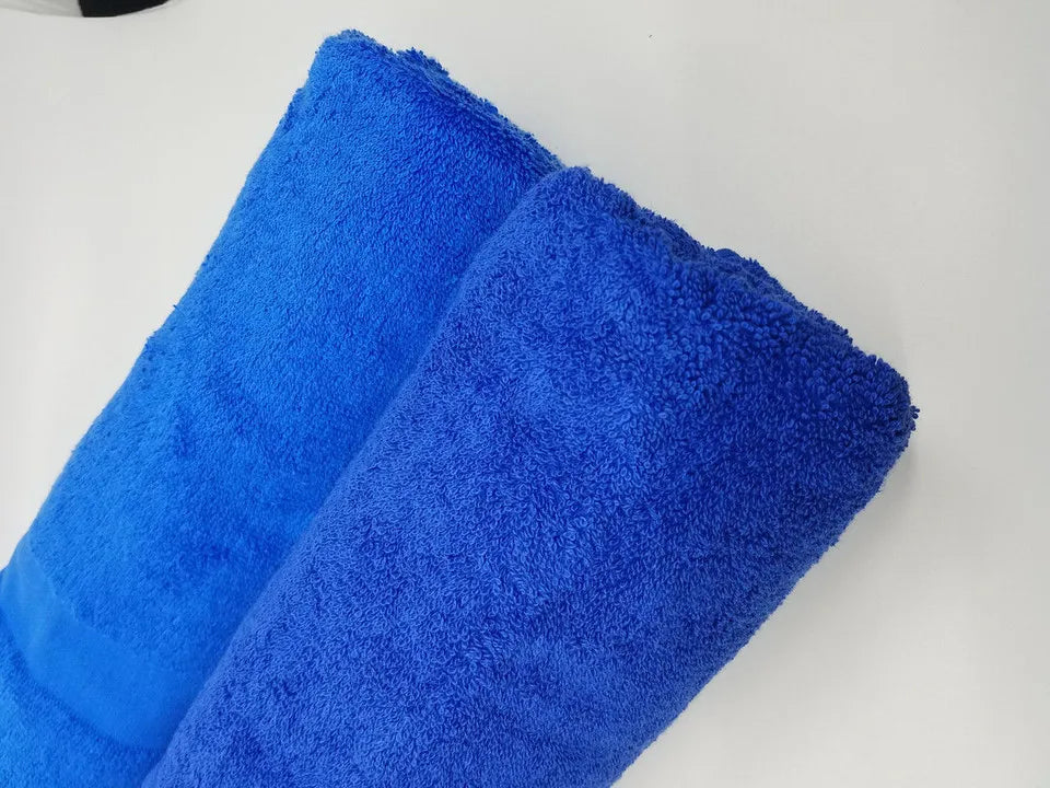 BLUE BEACH TOWEL 27 x 54,12.00 lb 100% Ringspun Terry Towel Reactive Dyed CTN pack of 3 DZ (36 towels)