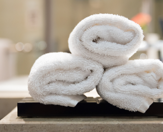 Gold Dobby Bathmat - 22x34 Cotton Blend | 9 lbs | Pack of 5 DZ  (60 Towels)