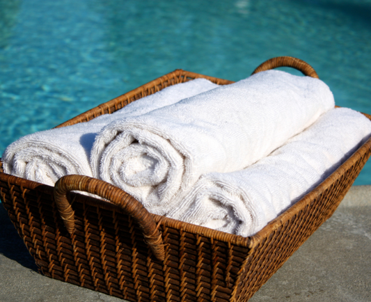 Silver Towel Collection Cotton-Blend Hand Towels – 16x27 Inches, Bulk Bale of 25 Dozen (300 Towels)