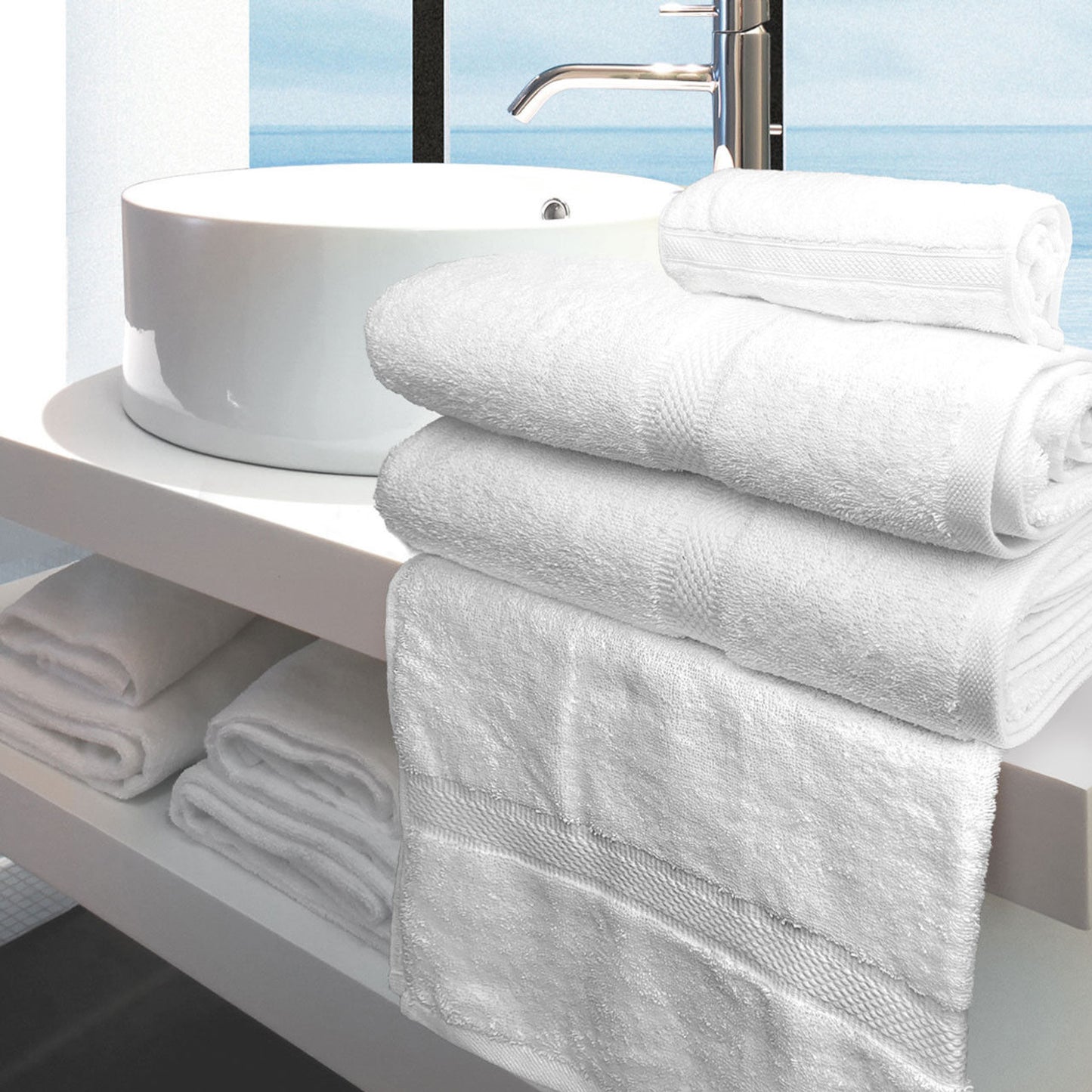 ImperiaMax Towel Collection - 16x30 Cotton-Poly Blend Hand Towel (10 DZ Pack) (120 Towels)
