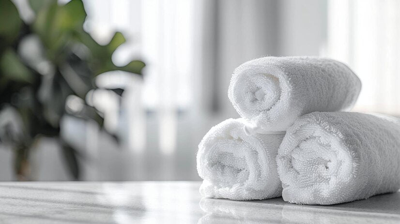 SIGNATURE WHITE POOL TOWELS 35 x 70 20.00 lb 100% Cotton CTN Pack of 2 DZ (24 Towels)