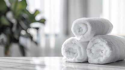 SIGNATURE WHITE POOL TOWELS 35 x 70 20.00 lb 100% Cotton CTN Pack of 2 DZ (24 Towels)